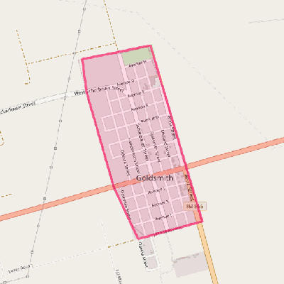 Map of Goldsmith