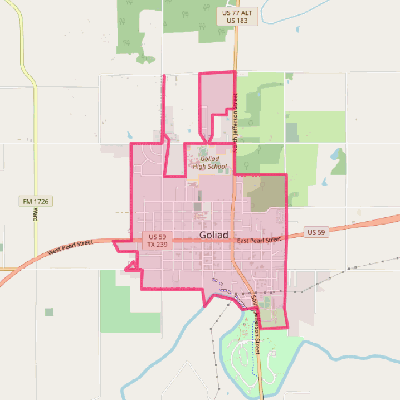 Map of Goliad