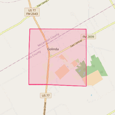 Map of Golinda