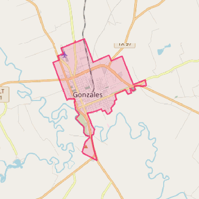 Map of Gonzales