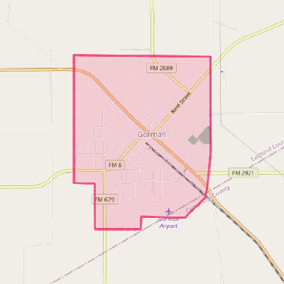 Map of Gorman