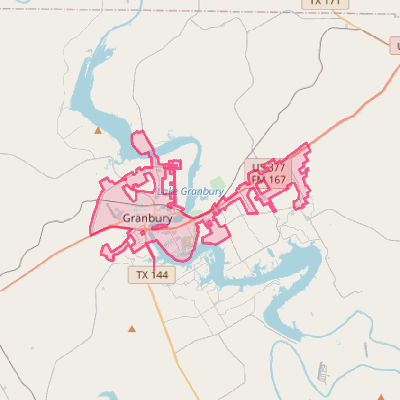 Map of Granbury