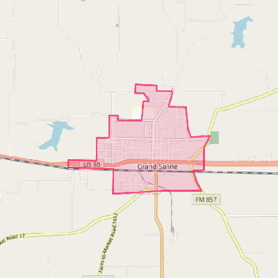 Map of Grand Saline