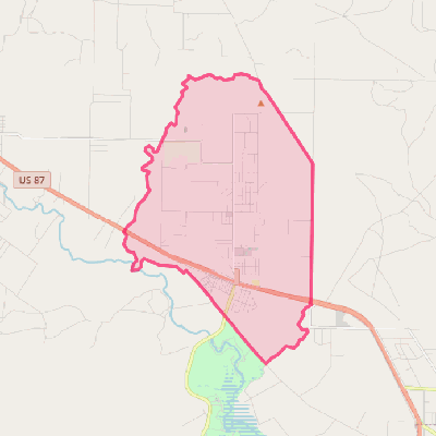 Map of Grape Creek