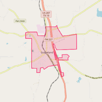 Map of Grapeland