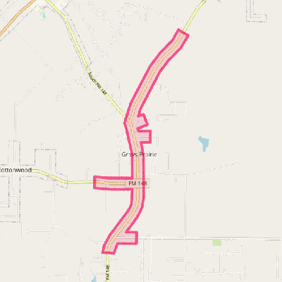 Map of Grays Prairie