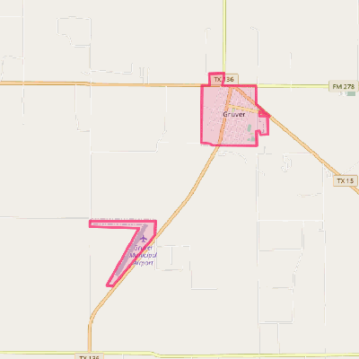 Map of Gruver