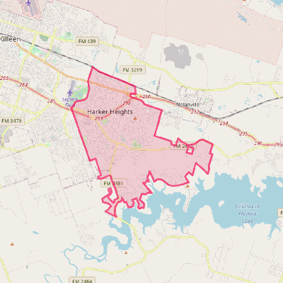 Map of Harker Heights