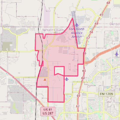 Map of Haslet