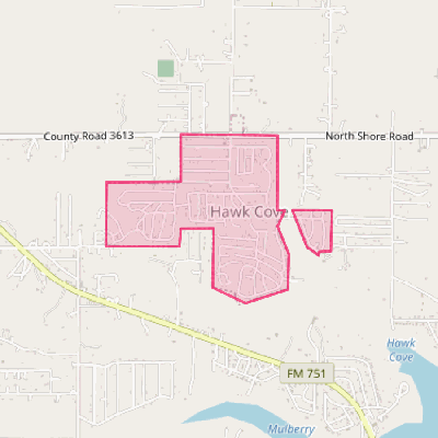 Map of Hawk Cove