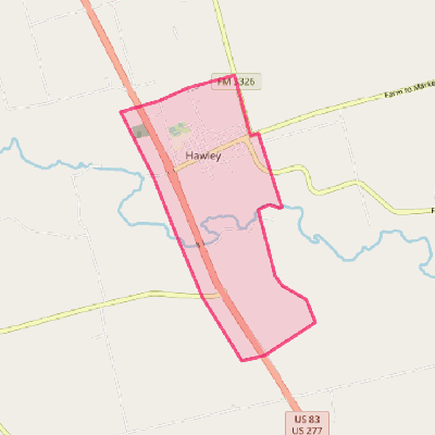 Map of Hawley