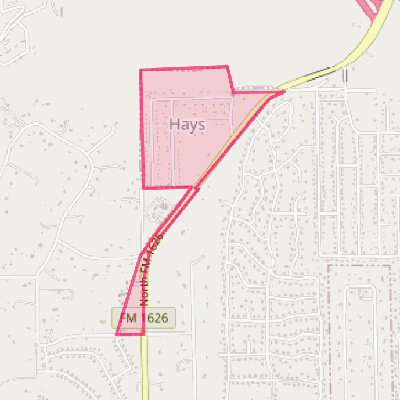 Map of Hays