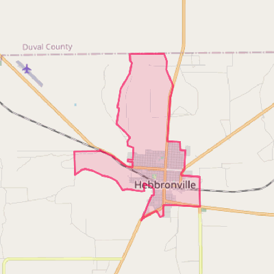 Map of Hebbronville