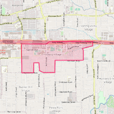 Map of Hedwig Village