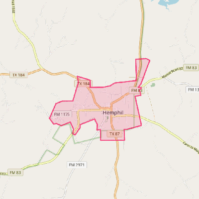 Map of Hemphill