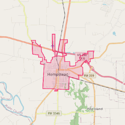 Map of Hempstead