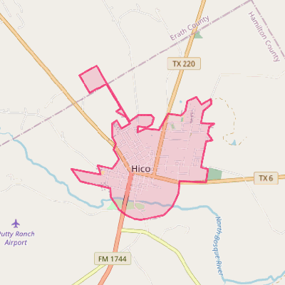 Map of Hico