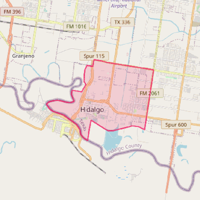 Map of Hidalgo