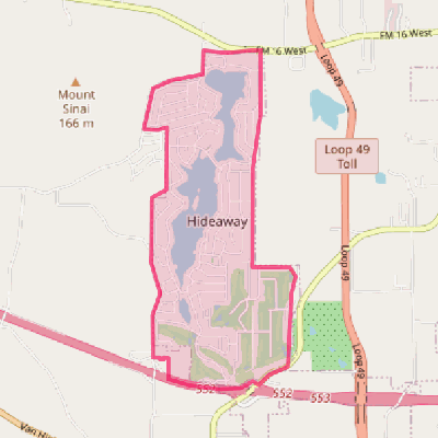 Map of Hideaway