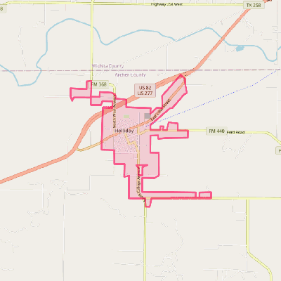 Map of Holliday