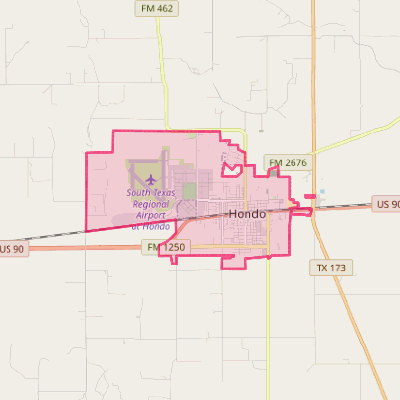 Map of Hondo