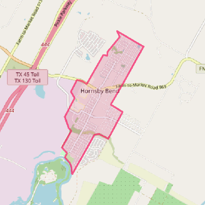 Map of Hornsby Bend