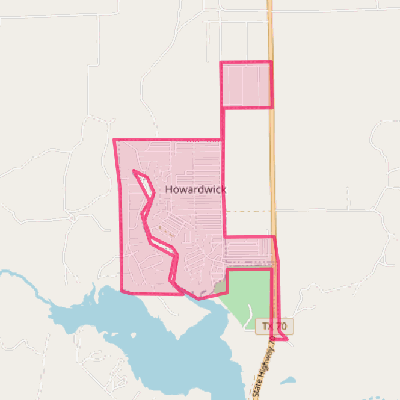 Map of Howardwick