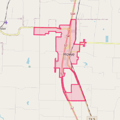 Map of Howe