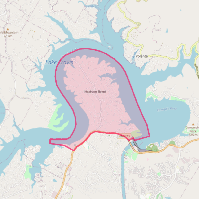 Map of Hudson Bend