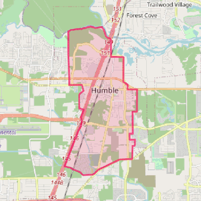 Map of Humble