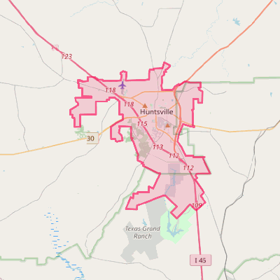 Map of Huntsville