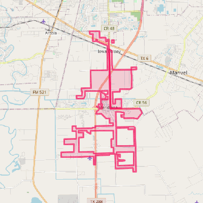 Map of Iowa Colony