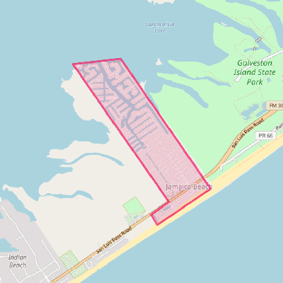 Map of Jamaica Beach