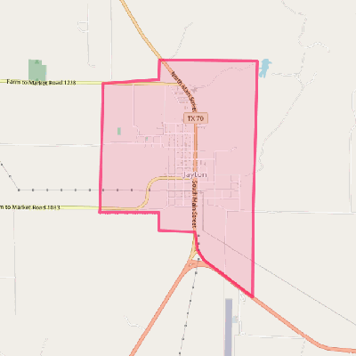 Map of Jayton