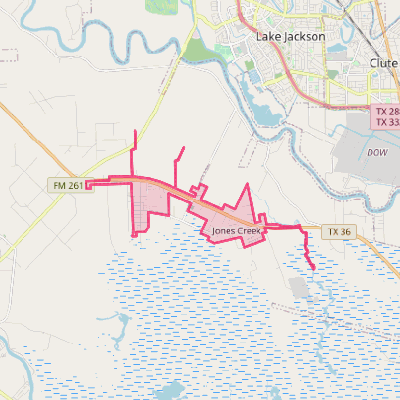 Map of Jones Creek