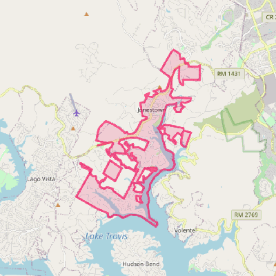 Map of Jonestown