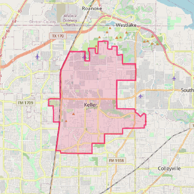 Map of Keller