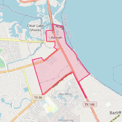 Map of Kemah