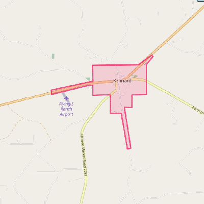 Map of Kennard