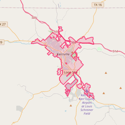 Map of Kerrville