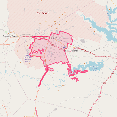 Map of Killeen