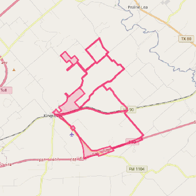 Map of Kingsbury