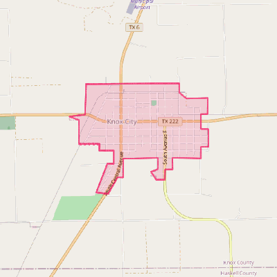 Map of Knox City