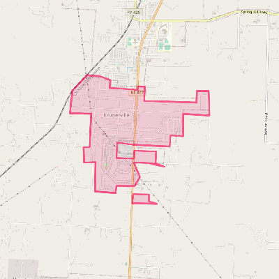 Map of Krugerville