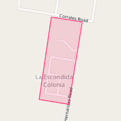 Map of La Escondida