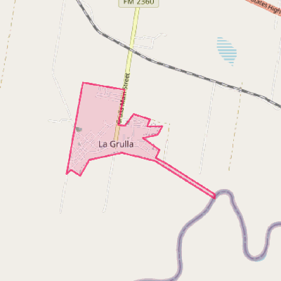 Map of La Grulla