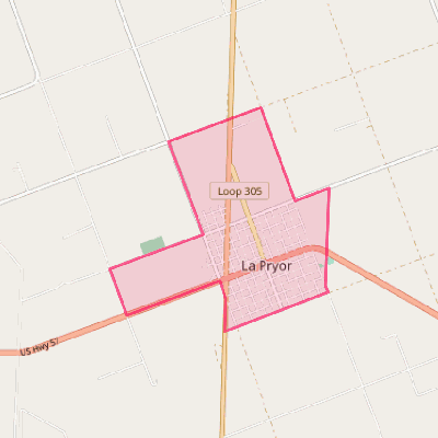 Map of La Pryor