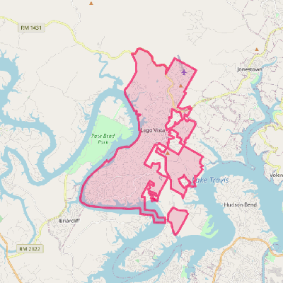 Map of Lago Vista