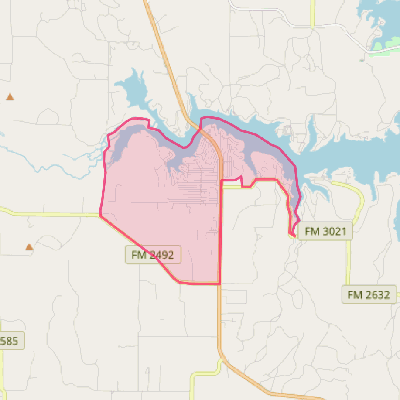 Map of Lake Brownwood