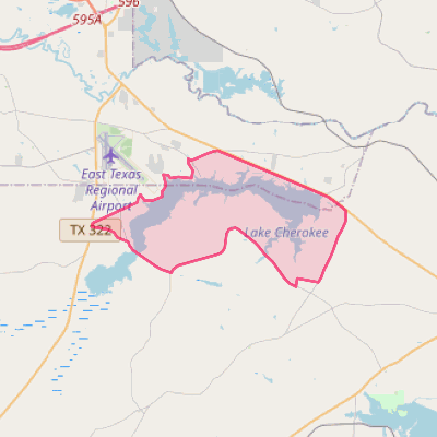 Map of Lake Cherokee